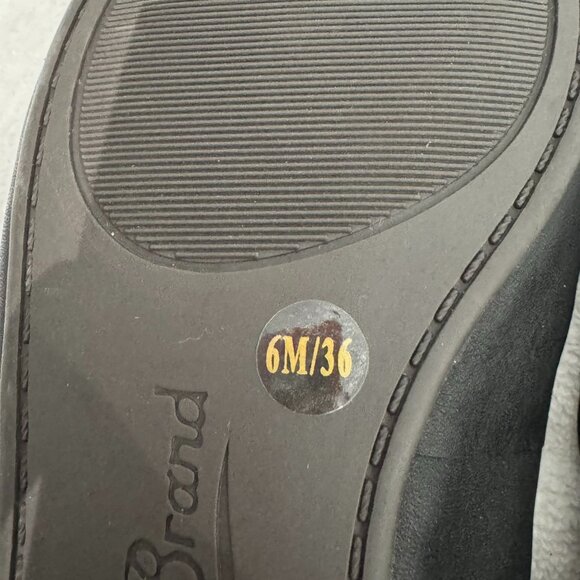 LUCKY BRAND Black Leather Ballet Flats - Size 6 - NEW! - Picture 7 of 7